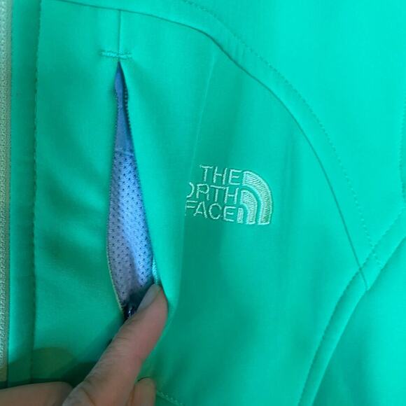 The North Face Womens L Apex Bionic Softshell Hiking Jacket Surreal Green Medium - Picture 7 of 16